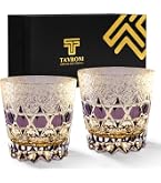 Amazon.com | TAVRONI Edo Style Kiriko Whiskey Glasses Set of 2